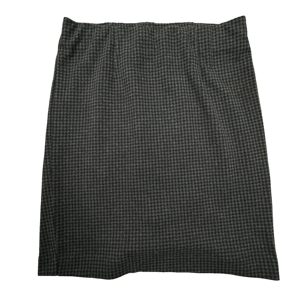 J. Jill Pencil Skirt Women's Size Small 30 inch waist Ponte material Grey / Blac